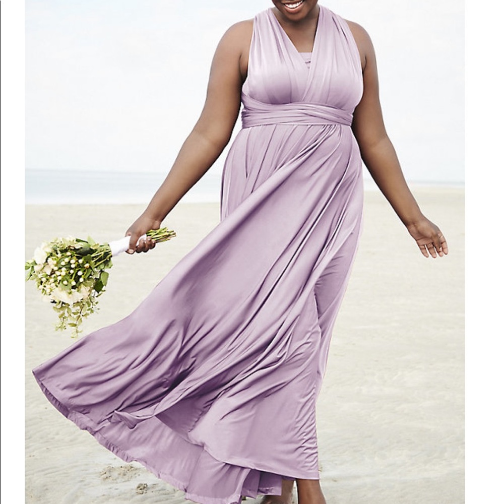 Torrid Lavender Purple Convertible Maxi Dress Sz 0